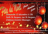 Invitation à la Fête de Noël bilingue à la Salle St Jacques, Château-Gontier le 12 décembre 2010